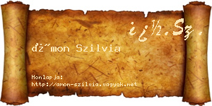Ámon Szilvia névjegykártya